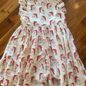Pink Chicken Jennifer Dress Vintage Santas.